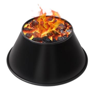 Imagem de Churrasqueira Whirlpool para Weber para Weber 22,66,75 polegadas WSM Weber Smokey Mountain, borda dupla enrolada, acessórios para grelha de chaleira servem para Kamado Joe, Big Joe e G/XL Big Green