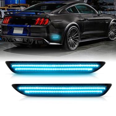Imagem de Bestview Marcador de luz lateral LED para Ford Mustang 2015 (azul)