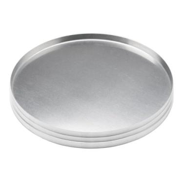 Imagem de Bandeja Pizza Kit 3 Forma 35 cm Alumínio Redonda - Terramada Alumínios