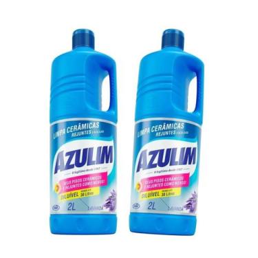 Imagem de Limpador Azulim Azulejos Cerâmicas Rejuntes Lavanda 2L Kit 2