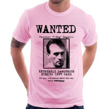 Imagem de Camiseta Wanted T-Bag - Foca na Moda, Rosa bebê, P
