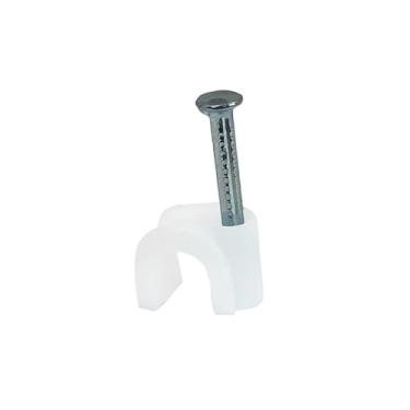 Imagem de Sforplast Fixa Fio Coaxial 7 Preto + Prego 2 5X25-100 Peças
