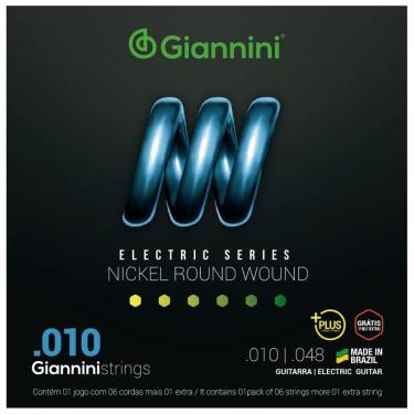 Imagem de Encordoamento Guitarra Giannini Electric Nickel GEEGSTP10 Plus.010"