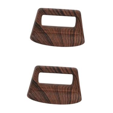 Imagem de WeiLaiKeQi 2x tampa da tampa da tampa da manipulação de substituição de madeira universal reutilizável portátil maça, Grãos de Madeira Profunda