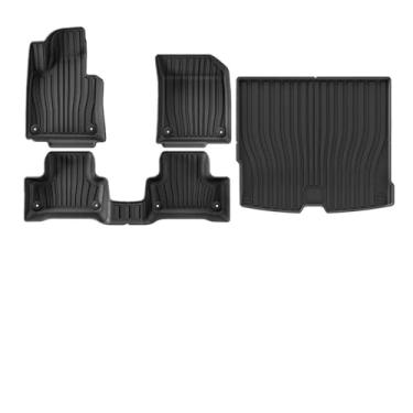 Imagem de Tapetes de carro compatíveis com Volvo XC60 PHEV 2018-2025 Cargo Liner Mat Protetores de banco traseiro Antiderrapante Almofada de pé à prova d'água LHD TPE Carpet Car(4pcs XC60 PHEV,XC60 PHEV)