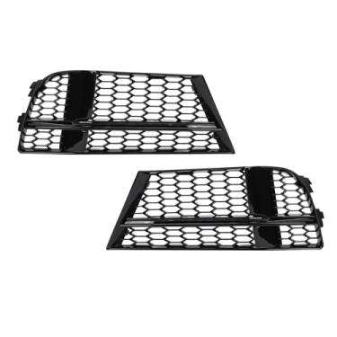 Imagem de Akozon Front Bumper Fog Grille 8V3807681e & 8V3807682Q para 8V S-Line 2016-2020 Glos