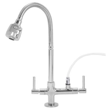 Imagem de Torneira Gourmet Bancada Mesa Saida Adaptador Filtro Purificador 1/4v 