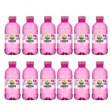 Imagem de Kit 12 Un Agua Mineral Lindoya Verao Rosa Sem Gas Pet 240ml