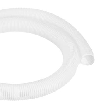 Imagem de DMiotech Tubulação dividida de tear de fio de 2 metros, protetores de cabo de conduíte flexível para animais de estimação para escritório, casa, jardim, branco