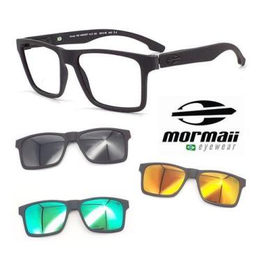 Imagem de Armação Mormaii Swap Ng Preto Fosco 6098 + 3 Clipons Cvr, Ngpreto, 3c