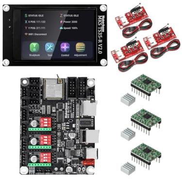 Imagem de YUTREES GRBL Shield Laser Control Card MKS DLC32 V2.1 TS35 LCD CNC Upgrade Controller para Mini Impressora Máquina de Marcação e Gravação (Package*11)