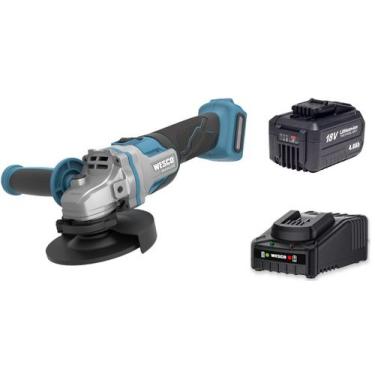 Imagem de Esmerilhadeira 18v Bateria 4ah Carreg Brushless Wesco WS2890