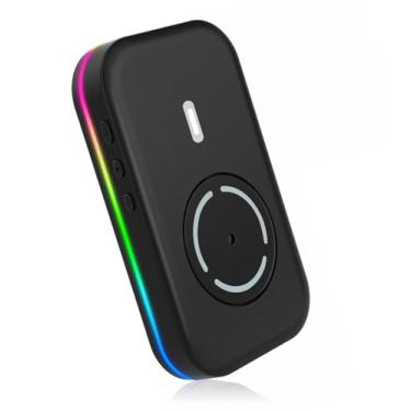 Imagem de NYIEFADA Mouse Jiggler, 100% indetectável RGB ON/Off Time ajustável USB-C simulador automático de mouse mantém o computador ativo movimento aleatório (sem necessidade de software)