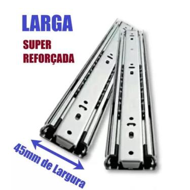 Imagem de Corrediça de gaveta 45cm trilho telescópico para armário de cozinha/mo