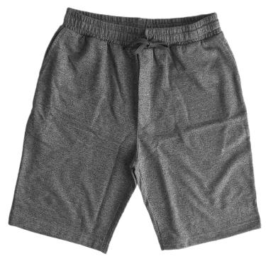 Imagem de BERMUDA MASCULINA EM TECIDO MOLETINHO LISO, COR MESCLA MEDIO, MARCA BASIC +, TAMANHO M