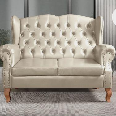 Imagem de Sofá Imperador Namoradeira Chesterfield Retrô Colonial