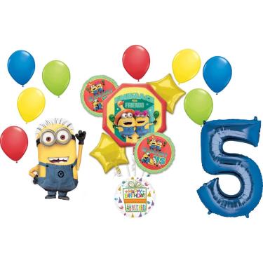 Imagem de Balloon Bouquet Anagram Despicable Me Minions, 5º aniversário