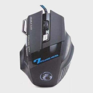 Imagem de Mouse Gamer 2 Botões De Atalhos Para Jogo No Computador X7 USB LED Laser Botões Profissionais