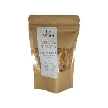 Imagem de Sais de Banho calêndula para uso em Chuveiro e Banheira - sachê com 150g
