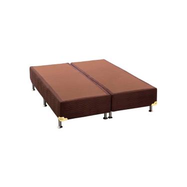 Imagem de Cama Americana Camurça Rosolare Super King 193x203x30 Marrom Ortobom