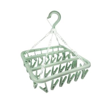 Imagem de Varal de Roupas Íntimas Dobravel Com 32 Prendedores Meias, Calcinhas e Cuecas(Verde)