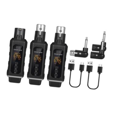 Imagem de Dynwave Transmissor de guitarra e receptor Adaptador de microfones sem fio, com 2 Transmissor
