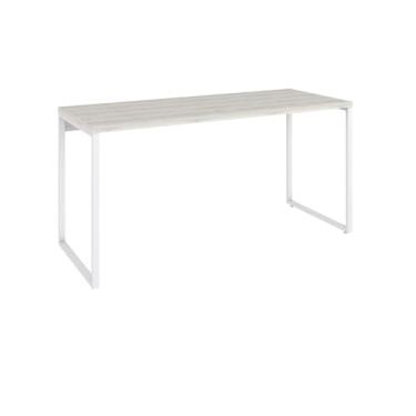 Imagem de Mesa Kuadra Office 150X60X75cm Snow/Est.Branca