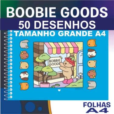 Imagem de Caderno de Colorir Livro Desenho Bobbie Goods Com 50 Folhas Tamanho Gr