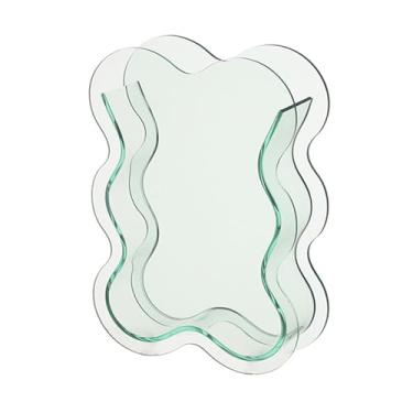 Imagem de Wswqop Plantas hidropônicas acrílicas vasos de flores Plantas de mesa de vaso vaso de de de flor para o escritório de mesa de jardim, Verde Transparente