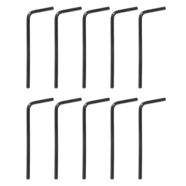 Imagem de HARFINGTON 40 chaves sextavadas de aço carbono 45 # hexagonais SAE em forma de L em aço carbono ferramenta de reparo para reparo doméstico faça você mesmo de bicicleta e motocicleta, preto