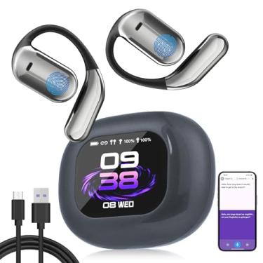 Imagem de Fones de ouvido de tradução em tempo real, OWS LCD Touch Screen 3 em 1, tradutor de idiomas 3 em 1, fones de ouvido tradutor multimodo de 144 idiomas para viagens de negócios e aprendizagem