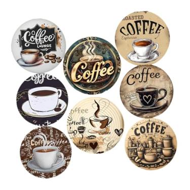 Imagem de Ｂｅｓｇａ 8 peças de porta-copos de madeira para proteção de mesa, 3,9 polegadas, copos, canecas, copos, porta-copos modernos, para bebidas, para fazenda, bar,