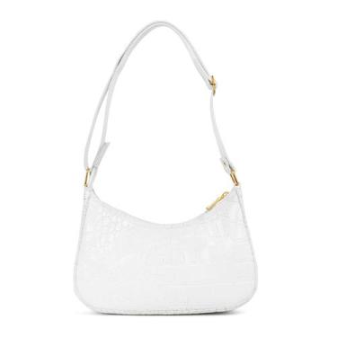 Imagem de Bolsa Feminina Clutch Pequena Alça de Ombro Shoulder Bag Verniz Lançam
