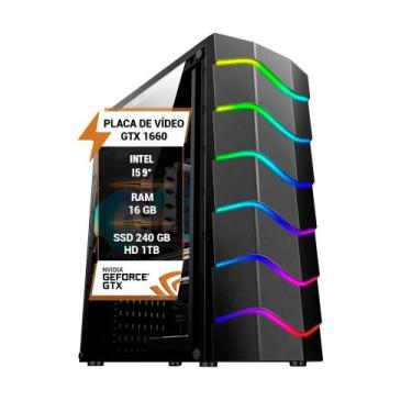 Imagem de Cpu Gamer I5 9 Gtx1660 16Gb Hd 1Tb Ssd 480Gb - Wjinfo