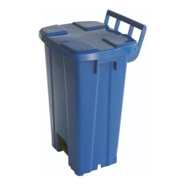 Imagem de Lixeira Quadrada Plastica De 100 Litros Sem Roda E Pedal - JSN