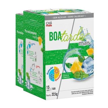 Imagem de Kit 2 Chá Gelado Chámais Boa Tarde Hortelã Abacaxi 15 Sachês - Clinicm