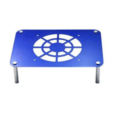 Imagem de predolo Base de Resfriamento para Roteadores, Suporte de Resfriamento para Roteadores, Rack de Dissipação de Calor Multiuso, Suporte de Rede para Escritório, Azul