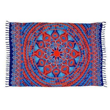 Imagem de Canga Praia Mandala Floral Saída Moda Verão Beach Litoral351 - Deeyaa,