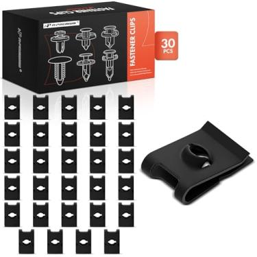 Imagem de A-Premium 30 peças de porcas em U de fosfato compatíveis com Chevrolet Malibu, Impala, Camaro, Bel Air & Ford Mustang, Bronco, Capri & Buick Regal & Cadillac & Chrysler & Dodge & Oldsmobile & Plymouth