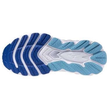 Imagem de Kit Tênis Mizuno Wave Sky 8 Feminino + Par De Meia - Branco - mizuno  feminino