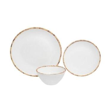 Imagem de Aparelho de Jantar Home Style Nodo 12 Peças - SCALLA, BRANCO