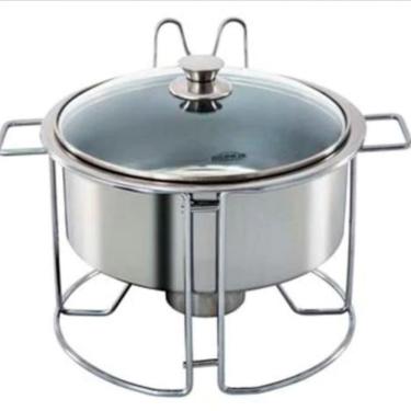 Imagem de Rechaud Redondo Brinox Savoy 1109-207 - 7 L Inox