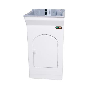 Imagem de Tanque De Lavar Roupa Fiberblu Paris 20 Litros Granitado Cinza