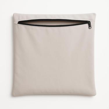 Imagem de Almofada Capa 42cm Suede Macia Decorativa Sala E Escritório Bege