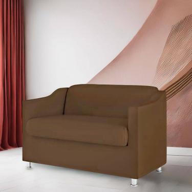 Imagem de Namoradeira Bia Decorativa Reforçada Recepção Clinica Salão Sala De Estar Suede