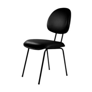 Imagem de Cadeira Executiva Fixa Courvin Preto com Pé Palito – Conforto, Estilo e Durabilidade para Escritório Escritex