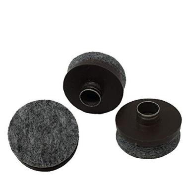 Imagem de Desunia Almofadas Deslizantes De Feltro Resistentes Com Pregos 1" Diâmetro Para Cadeiras, Bancos E Mesas - Móveis Deslizam Como Mágica Protetor Piso Madeira Dura Espresso 64 Peças