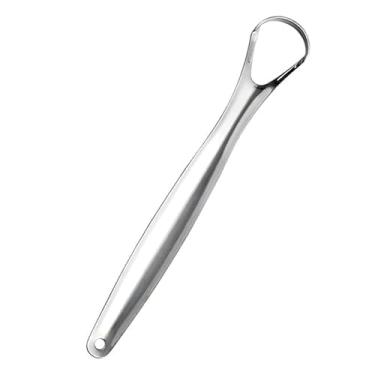 Imagem de Limpador Raspador De Língua Em Aço Inox Para Higiene Bucal (MODELO 2,2)