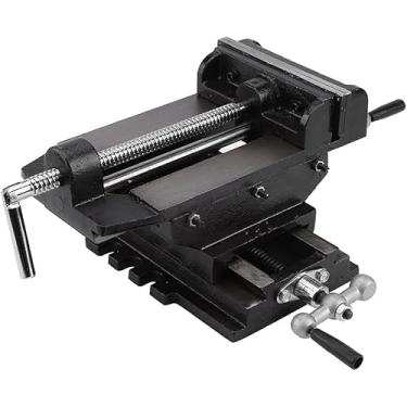 Imagem de Morsa De Furadeira De 6 Polegadas Largura Da Mandíbula Deslizante Cruzada Fresagem De Metal Suporte De Torno Composto De Fresagem De Metal Resistente Braçadeira Cruz, 6inch Drill Press Vise