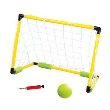 Imagem de YIJU Conjunto de jogos de polo aquático, jogos de piscina, brinquedos, esportes aquáticos, exercícios, futebol, bóia com bolas e bomba para festa infantil, 46x33x33cm